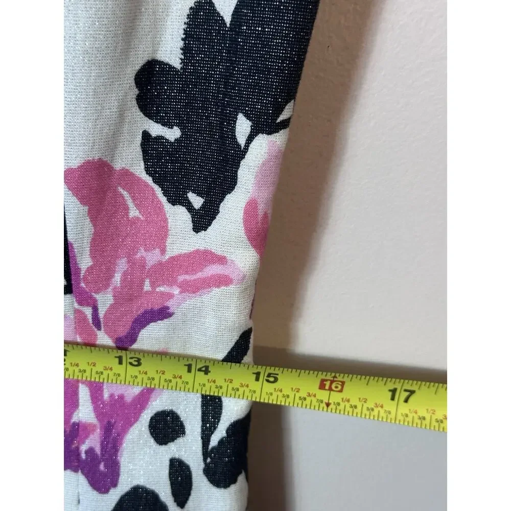Lilly Pulitzer Dress Womens Size 8 White Strike Of Midnight Floral Jeweled Shift - Picture 10 of 16
